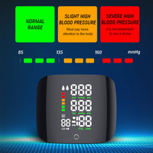Load image into Gallery viewer, Voice Electronic Wrist Full Screen Touchable Electronic Turgoscope Lithium Battery Sphygmomanometer Portable Blood Pressure Health Care