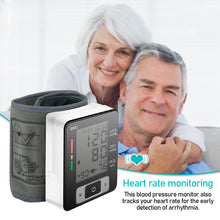 Load image into Gallery viewer, English Voice Electronic Sphygmomanometer Home Wrist Blood Pressure Household Heart Rate Measurement Blood Pressure Health Care