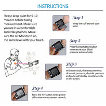 Load image into Gallery viewer, English Voice Electronic Sphygmomanometer Home Wrist Blood Pressure Household Heart Rate Measurement Blood Pressure Health Care