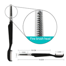 Load image into Gallery viewer, Dual-purpose Stainless Steel/Plastic Eyelash Comb Makeup Creative Portable Eyebrow Brush Eyelash Brush Women Female Makeup Tool