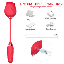 Load image into Gallery viewer, Double-ended Stick Sucking Vibrating Balls Female Masturbation Sex Toys Female Silicone Soft Clit Sucker Vagina Sucking Vibrator
