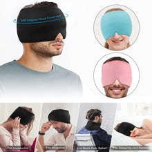 Load image into Gallery viewer, Migraine Relief Hat Ice Compress Headache Relief Gel Eye Mask Cold Therapy Migraine Mask Elastic Eye Mask Health Care
