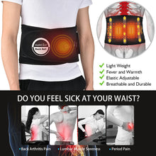 Load image into Gallery viewer, Portable Electric Heating Waist Belt Red Light Warm Belt Warm Palace Health Massage Belt Lumbar Pad Infrared Female Men Health Care