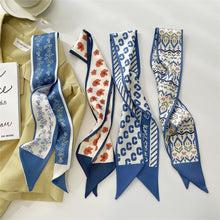 Load image into Gallery viewer, Women Long Silk Scarf Headband Streamer Vintage Satin Ribbon Hair Accessories All-match Hair Accessories
