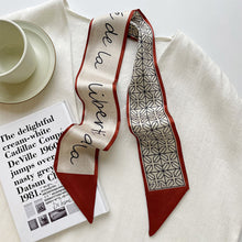 Load image into Gallery viewer, Women Long Silk Scarf Headband Streamer Vintage Satin Ribbon Hair Accessories All-match Hair Accessories