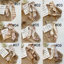 Load image into Gallery viewer, Women Long Silk Scarf Headband Streamer Vintage Satin Ribbon Hair Accessories All-match Hair Accessories