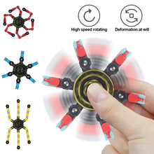 Load image into Gallery viewer, Finger Spinner Mechanical Fingertip Spinner Stress Relief Toy Deformable Transformable Creative Gyro Toy for Kids Fingertip Spin Top