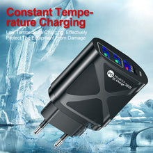 Load image into Gallery viewer, 36W PD+QC3.0 2.4A Mobile Phone Charger European American Fast Charging 3USB with PD Charging Adapter