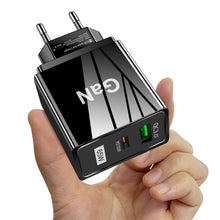 Load image into Gallery viewer, 65W Gallium Nitride Charger GaN Charger QC PD 3.0 USB Type C Fast Wall Charger For Laptop iPhone redmi Xiaomi Quick Charge