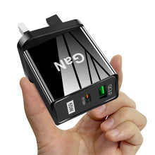 Load image into Gallery viewer, 65W Gallium Nitride Charger GaN Charger QC PD 3.0 USB Type C Fast Wall Charger For Laptop iPhone redmi Xiaomi Quick Charge