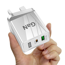 Load image into Gallery viewer, 65W Gallium Nitride Charger GaN Charger QC PD 3.0 USB Type C Fast Wall Charger For Laptop iPhone redmi Xiaomi Quick Charge