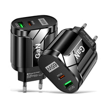 Load image into Gallery viewer, GaN USB C Charger Quick Charge Universal QC3.0 PD USB-C Type C Fast Charging For iPhone 13 Pro Max Macbook Adapter