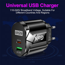 Load image into Gallery viewer, GaN USB C Charger Quick Charge Universal QC3.0 PD USB-C Type C Fast Charging For iPhone 13 Pro Max Macbook Adapter