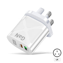 Load image into Gallery viewer, GaN Fast Charge Adapter For MacBook QC 3.0 PD3.0 USB Type C PD Quick Charger For iPhone 13 11 iPad Huawei Xiaomi Samsung