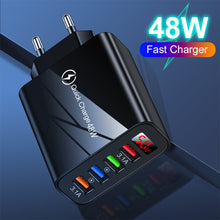 Load image into Gallery viewer, USB Charger 3.1A LED Display Wall Charger USB Fast Charging For IPhone Samsung S10 Plus Xiaomi Huawei Mobile Phone
