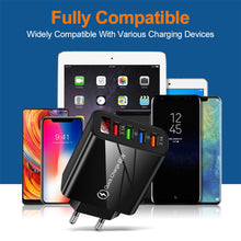 Load image into Gallery viewer, USB Charger 3.1A LED Display Wall Charger USB Fast Charging For IPhone Samsung S10 Plus Xiaomi Huawei Mobile Phone