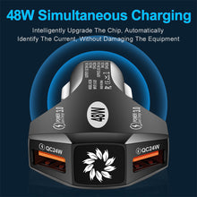 Load image into Gallery viewer, Fast Charging Car Charger 48W Dual QC3.0 2 USB For Xiaomi Huawei Mobile Phone Quick Charging Car Charger Adapter