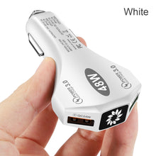 Load image into Gallery viewer, Fast Charging Car Charger 48W Dual QC3.0 2 USB For Xiaomi Huawei Mobile Phone Quick Charging Car Charger Adapter