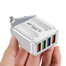 Load image into Gallery viewer, 3.1A Butterfly 4USB Charger For Mobile Phone Travel Charging Head For iPhone Samsung Xiaomi HUAWEI Android Power Adapter