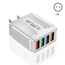 Load image into Gallery viewer, 3.1A Butterfly 4USB Charger For Mobile Phone Travel Charging Head For iPhone Samsung Xiaomi HUAWEI Android Power Adapter