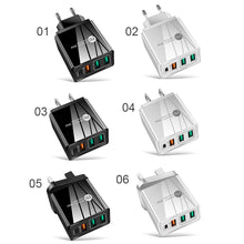 Load image into Gallery viewer, 36W USB Charger Quick Charge 3.0 Type C PD 20W Fast Charging Charger for iPhone 12 Samsung Xiaomi Mobile Phone Charger