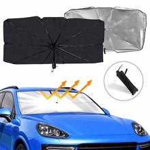 Load image into Gallery viewer, Large Car Windshield Sunshade Folding Front Umbrella Type Sun Shade for Car Window Summer Sun Protection Sunscreen Sun Visor