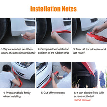 Load image into Gallery viewer, 2.5m Car Bumper Lip Stickers Car Protectors Front Bumper Lip Splitter Spoiler Bumpers Exterior Mouldings Bumper Rubber Strip