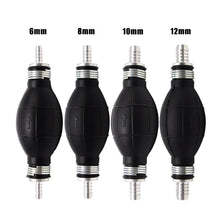 Load image into Gallery viewer, 6/8/10/12mm Fuel Pump Aluminum Hand Gasoline Pump Oil Sucker Line Hand Primer Bulb All Fuels For Car Boat Marine Outboard
