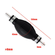 Load image into Gallery viewer, 6/8/10/12mm Fuel Pump Aluminum Hand Gasoline Pump Oil Sucker Line Hand Primer Bulb All Fuels For Car Boat Marine Outboard