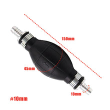 Load image into Gallery viewer, 6/8/10/12mm Fuel Pump Aluminum Hand Gasoline Pump Oil Sucker Line Hand Primer Bulb All Fuels For Car Boat Marine Outboard