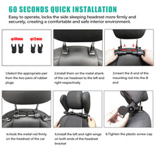 Load image into Gallery viewer, Car Seat Headrest Pillow Neck Support Pillow For Car Travel Rest Pillow Sleep Side Neck Head Telescopic Support for Kids Adults