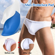 Load image into Gallery viewer, 1PC For Men Swimsuit Protecivce Pouch Pad 3D Shaping Inside Underwear Front Protection Pad Swimming Pad Sponge