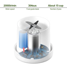 Load image into Gallery viewer, Portable USB Chargeable Electric Blender Mixer Juicer Fruit Extractors Handheld Fruit Squeezer Milk Shake Baby Food Machine