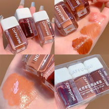 Load image into Gallery viewer, 7 Colors Small Square Lip Oil Transparent Lip Gloss Moisturizing Mirror Lip Glaze Lipstick Lips Makeup Cosmetic