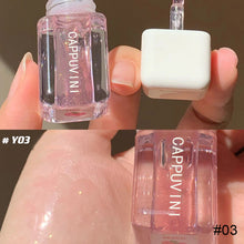 Load image into Gallery viewer, 7 Colors Small Square Lip Oil Transparent Lip Gloss Moisturizing Mirror Lip Glaze Lipstick Lips Makeup Cosmetic