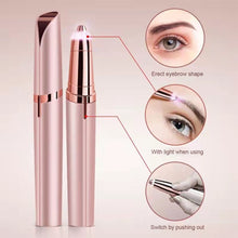 Load image into Gallery viewer, Women Electric Eyebrow Trimmer Portable Rechargeable Eyebrow Trimmer Painless Epilator Brows Shaver Hair Remover