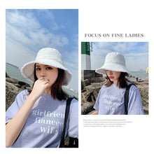 Load image into Gallery viewer, Women Fisherman Hat Outdoor Sun Protection Sun Hat Solid Color Raw Edge Fisherman Hat Fashion Simple Hat