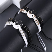 Load image into Gallery viewer, Alloyed Hand-woven Bracelet Diamond Inlaid Fashionable Braided Rope Tai Chi Bracelet Jewelry Gift for Friends Lovers