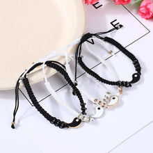 Load image into Gallery viewer, Alloyed Hand-woven Bracelet Diamond Inlaid Fashionable Braided Rope Tai Chi Bracelet Jewelry Gift for Friends Lovers