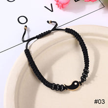 Load image into Gallery viewer, Alloyed Hand-woven Bracelet Diamond Inlaid Fashionable Braided Rope Tai Chi Bracelet Jewelry Gift for Friends Lovers