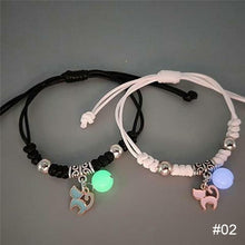 Load image into Gallery viewer, 1 Pair Luminous Bracelet Fashion Alloy Hand Braided Bracelet Luminous Bracelet Jewelry Gift for Friends Lovers