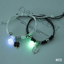 Load image into Gallery viewer, 1 Pair Luminous Bracelet Fashion Alloy Hand Braided Bracelet Luminous Bracelet Jewelry Gift for Friends Lovers