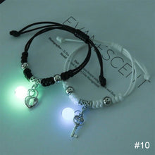 Load image into Gallery viewer, 1 Pair Luminous Bracelet Fashion Alloy Hand Braided Bracelet Luminous Bracelet Jewelry Gift for Friends Lovers