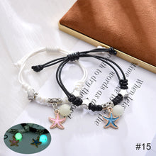 Load image into Gallery viewer, 1 Pair Luminous Bracelet Fashion Alloy Hand Braided Bracelet Luminous Bracelet Jewelry Gift for Friends Lovers