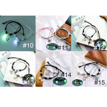Load image into Gallery viewer, 1 Pair Luminous Bracelet Fashion Alloy Hand Braided Bracelet Luminous Bracelet Jewelry Gift for Friends Lovers