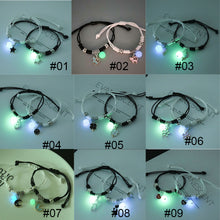 Load image into Gallery viewer, 1 Pair Luminous Bracelet Fashion Alloy Hand Braided Bracelet Luminous Bracelet Jewelry Gift for Friends Lovers