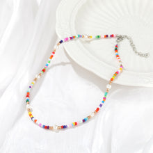 Load image into Gallery viewer, Bohemian Colorful Rice Bead Necklace Fashion Creative Clavicle Choker Beaded Necklace Jewelry Gifts for Women