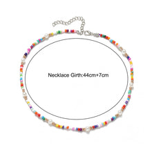 Load image into Gallery viewer, Bohemian Colorful Rice Bead Necklace Fashion Creative Clavicle Choker Beaded Necklace Jewelry Gifts for Women