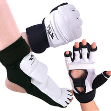 Load image into Gallery viewer, 1 Pair Taekwondo Protectors Sanda Training Match Hands Feet Guard Banket Gloves Foot Hand Joint Protective Gear