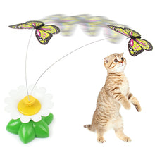Load image into Gallery viewer, Automatic Electric Rotating Cat Toy Colorful Butterfly Bird Animal Shape Plastic Funny Pet Dog Kitten Interactive Training Toys